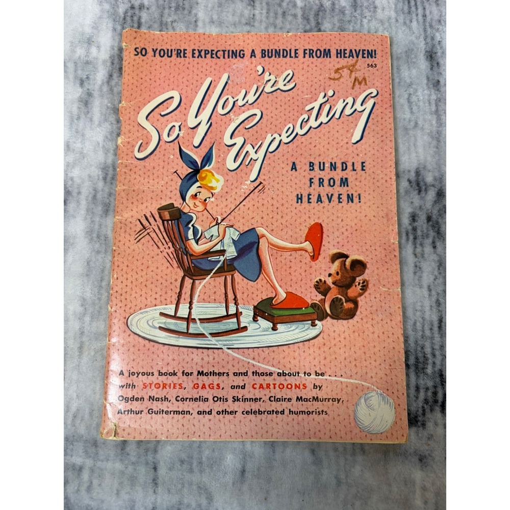 Vintage 1944 So You're Expecting A Bundle From Heaven Book R. M. Barrows Humor